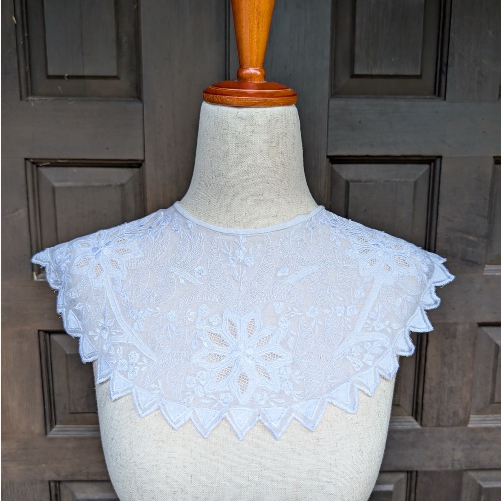 Elegant White Lace Collar